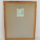 "La Roque Alric" watercolor on paper by Gabriel Kissling