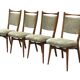 Vintage set of 4 Dining room chairs 1960s