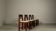 Set of 4 Dutch Hague School oak dining chairs, 1925-1935