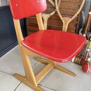 Vintage red Casala children's chair