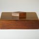 Art Deco Mahogany Cigar Box 15 x 9 cm