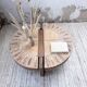 Table basse Roger Capron « grain de café »
