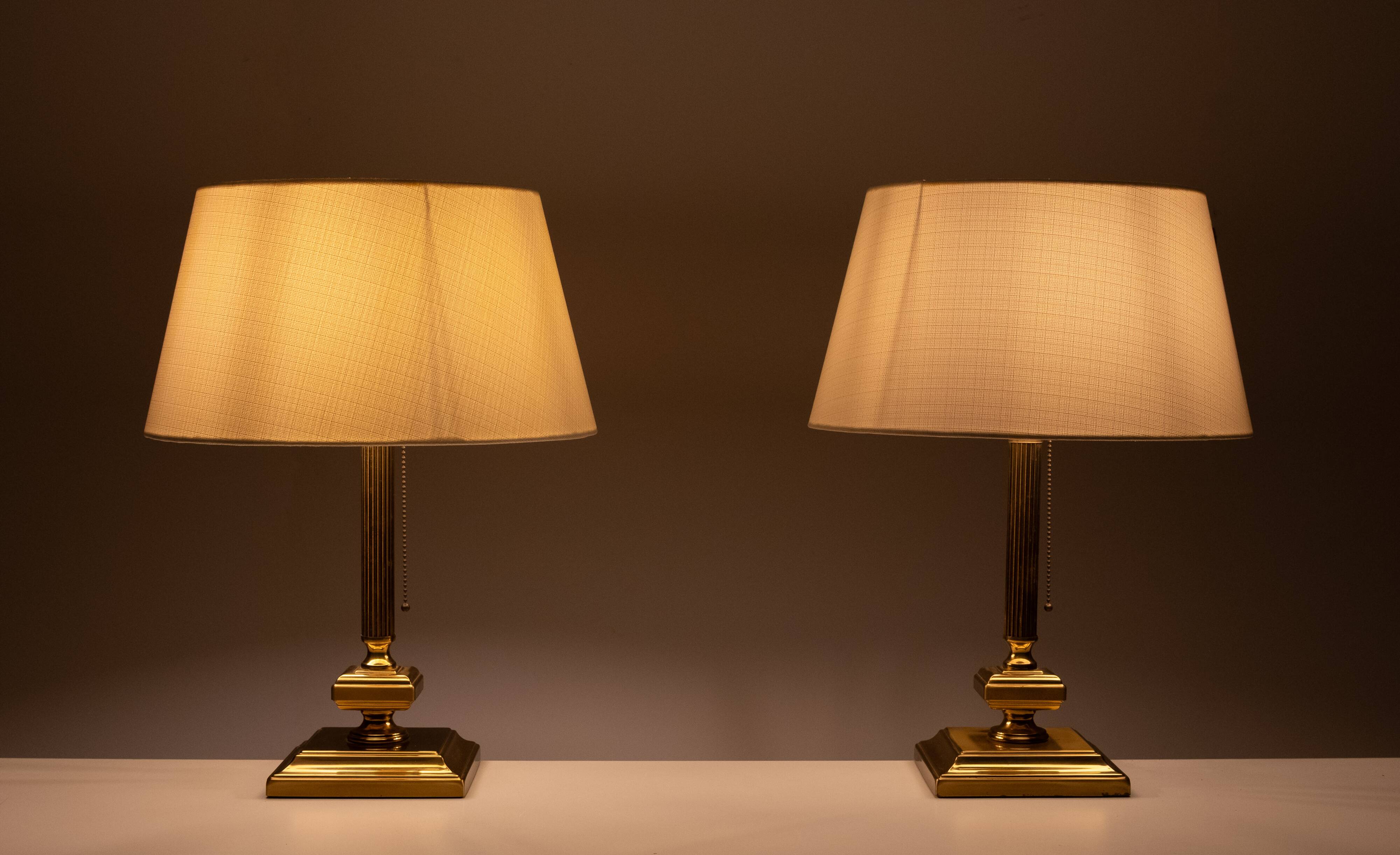 Herda Brass Classic Table lamps 1970s