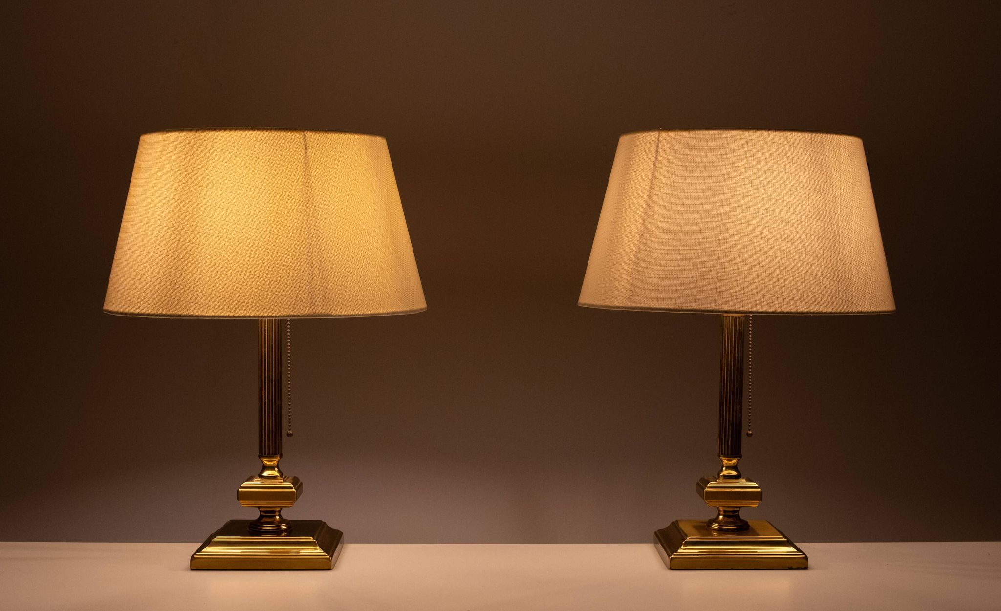 Lampes de table en laiton Herda Classic des années 1970