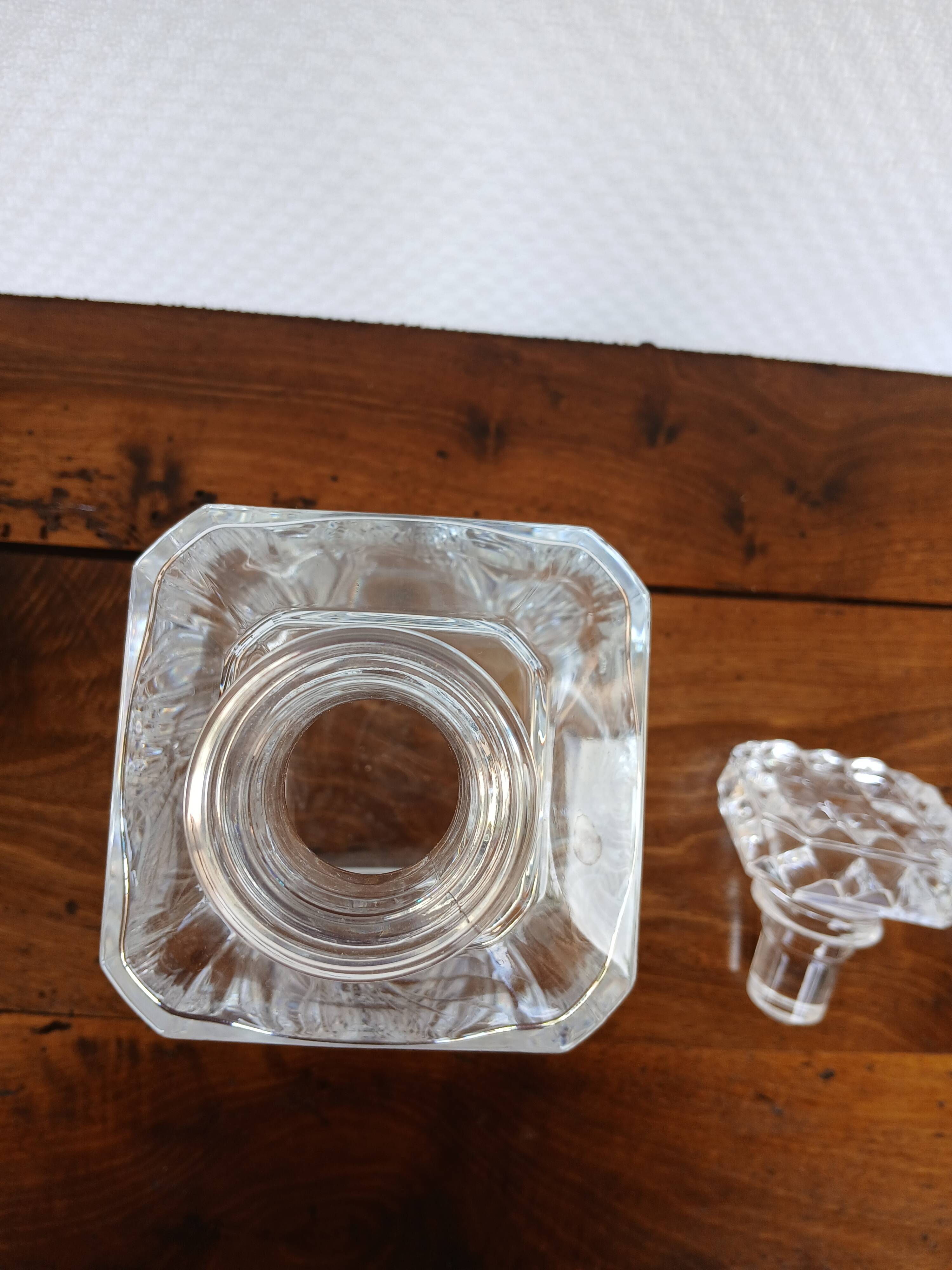vintage crystal whisky carafe from Arques