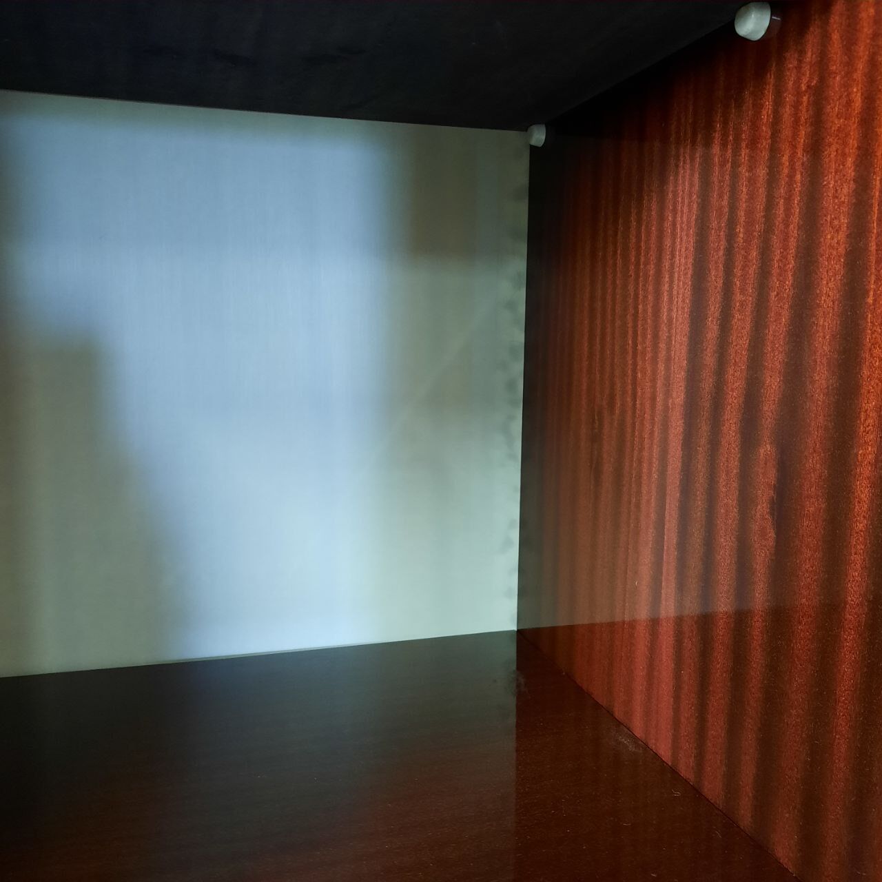 Wardrobe, 1950s bookcase, brass print / tips.