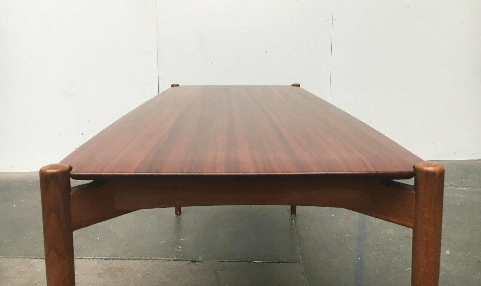Mid-Century German coffee table series 400 in teak by Hartmut Lohmeyer for Wilkhahn, 1950s.