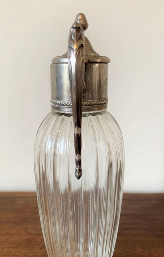 Ewer, Glass and tin, circa 1950
