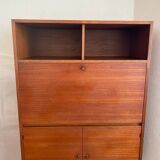 Teak and white Formica secretary, 1950
