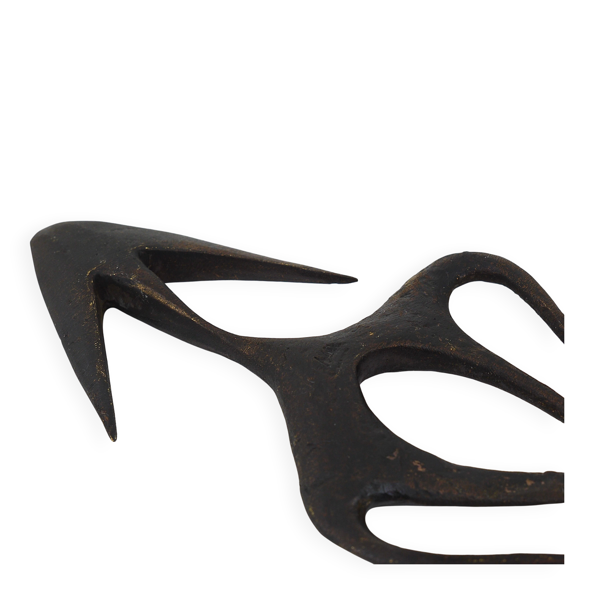 Carl Auböck Wall Sculpture Handmade Napoleon #4271, Brass, Austria