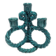 Wicker ceramic candle holder