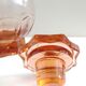 Pink molded glass decanter, Luminarc