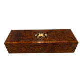 Glove box in cedar magnifying glass napoleon III marquetry boulle xix century