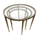 Table gigogne en laiton, XX siècle