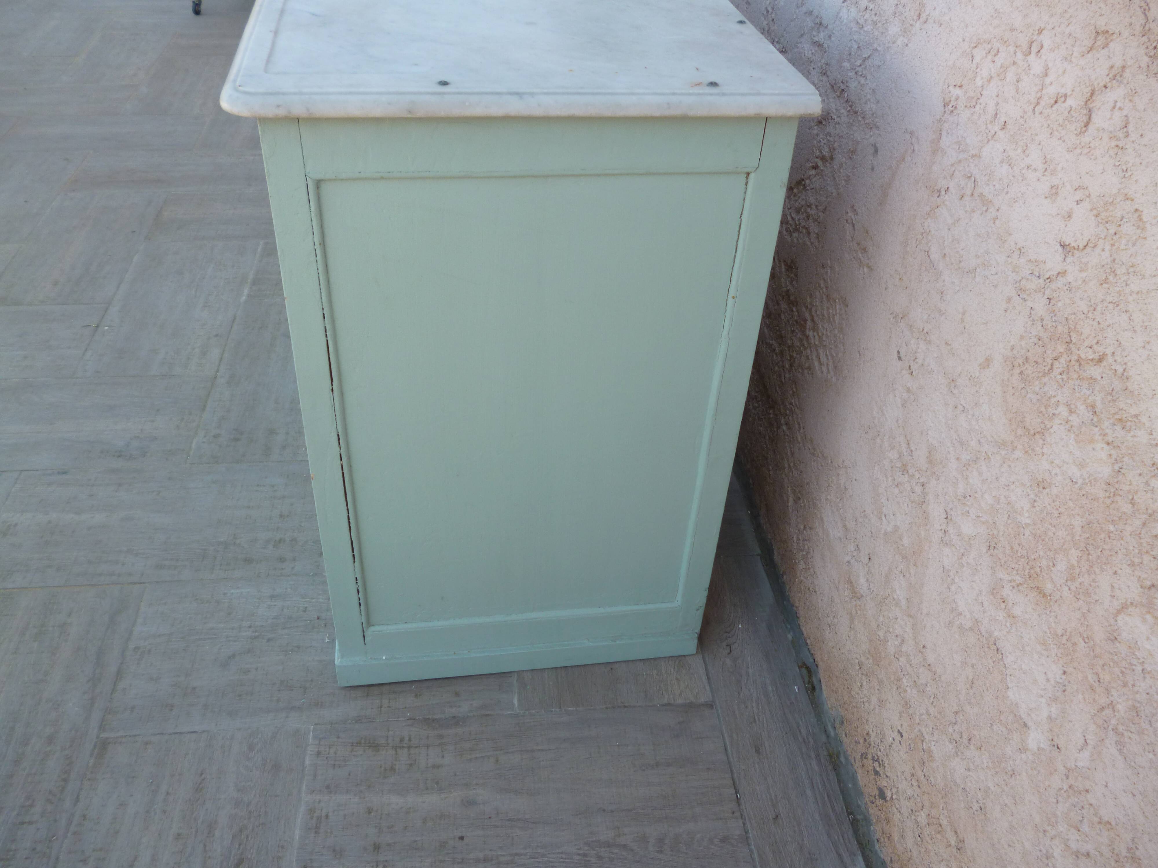 Ancient buffet with marble