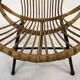 Fauteuil vintage en rotin par Dirk van Sliedregt Rohe Noordwolde 1960 aux Pays-Bas
