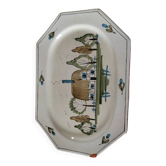 Octagonal dish from the Bec-Hellouin Abbey, 1970s