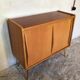 Vintage storage cabinet sliding doors and compass legs