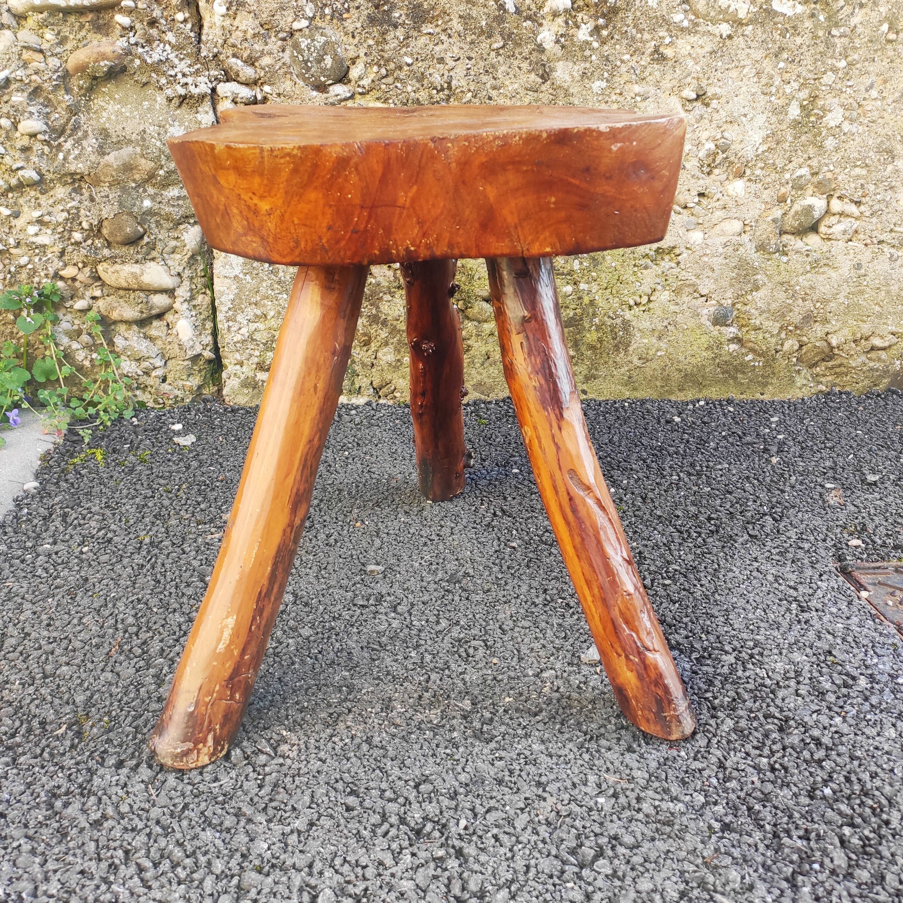 Brutalist tripod stool