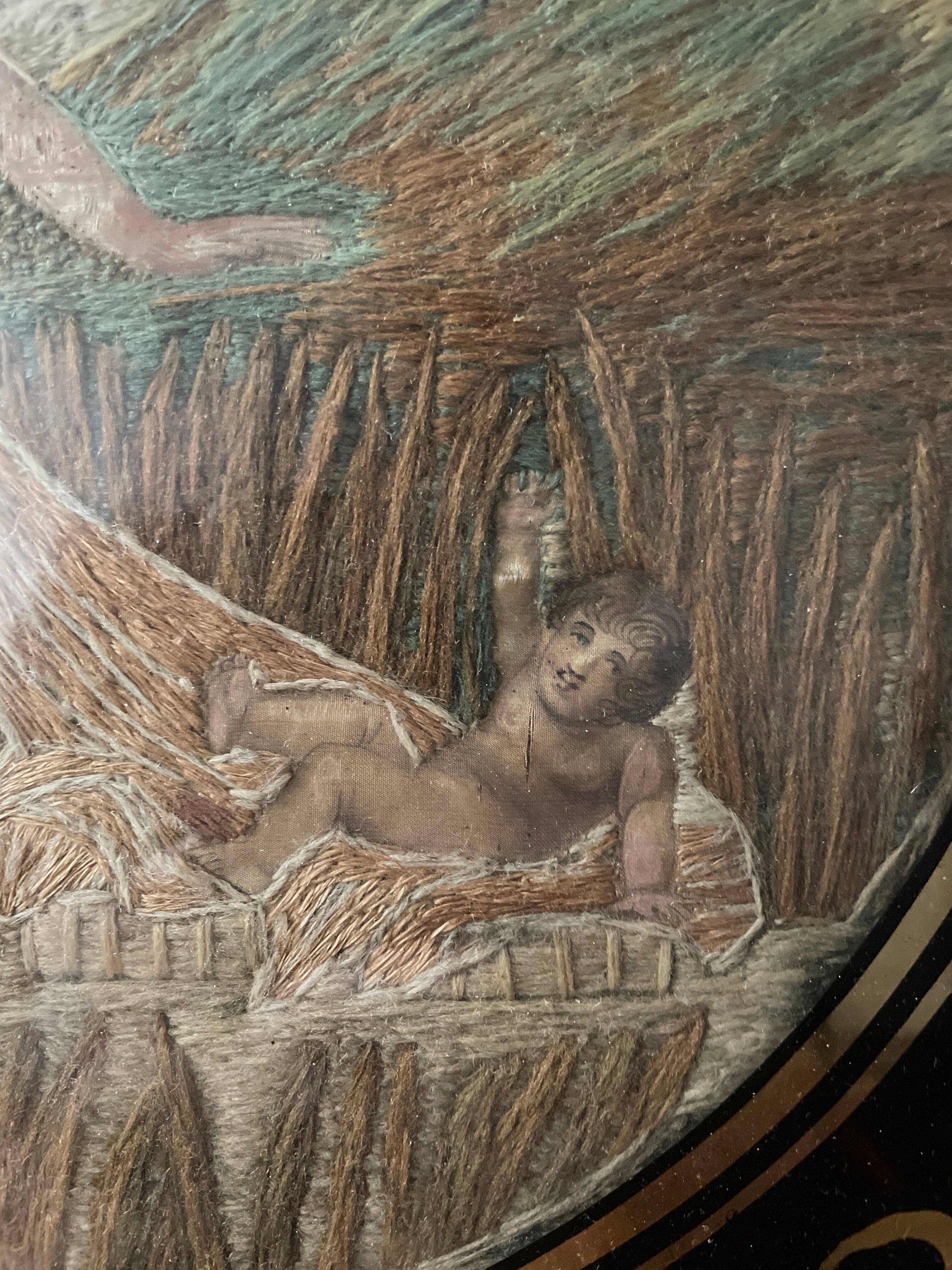 Religious embroidery XIXth