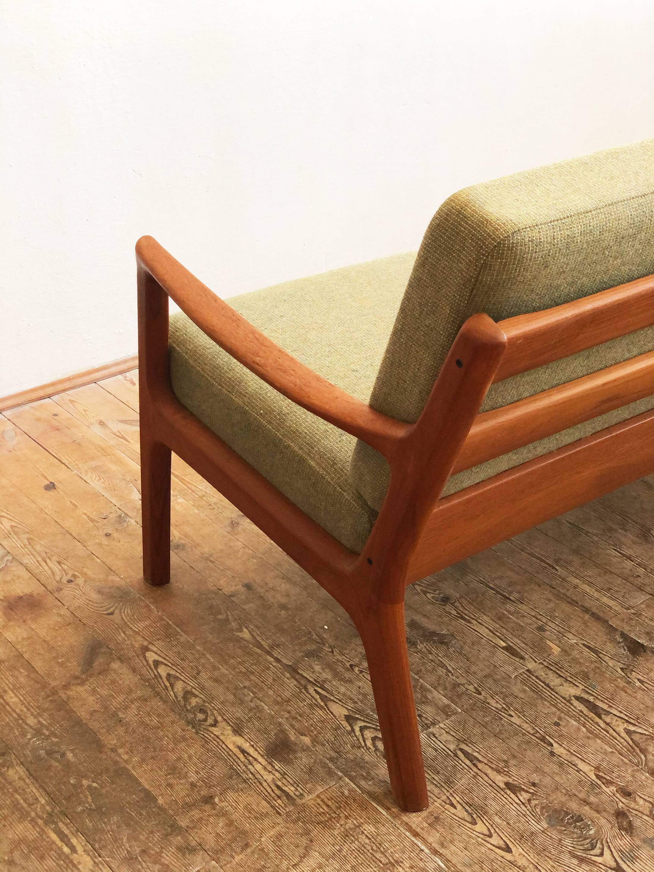 Mid-century modern teak sofa, senator series by Ole Wanscher for Cado
