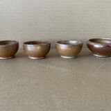 Set of 4 miniature bowls from the 70s