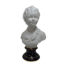 Large bust biscuit Alexandre Brongniart by Tharaud Limoges 41 cm
