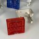 3 x 1960s 1970s Coat Hooks, Wall-Mounted Coat Rack, Metal/Plastic