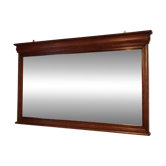 Grand miroir mural style Louis-Philippe en bois massif