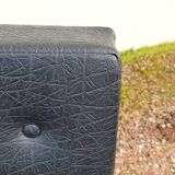 Paire de chaises en skaï design chromé - 1950s