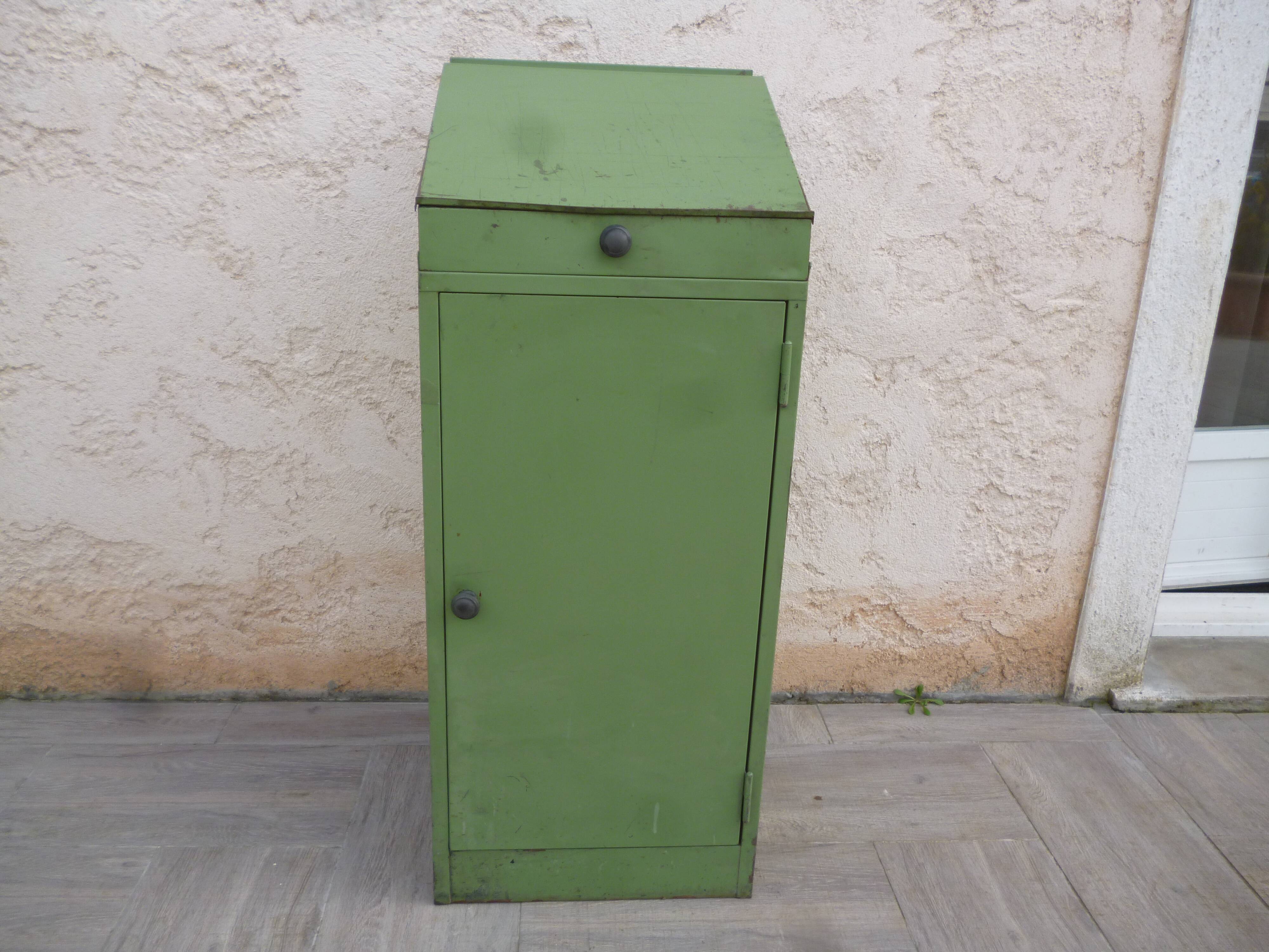 Vintage typographer's furniture separable in two parts