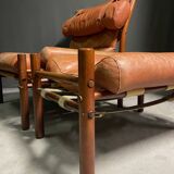 Fauteuil et tabouret INKA d'Arne Norell, années 1960