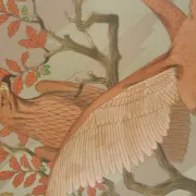 Art nouveau lithograph 'Aigles' – eagles, M.P. Verneuil, 1897