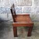 Set of 6 varnished pine chairs