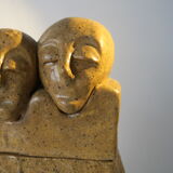 ceramic sculpture in two parts,