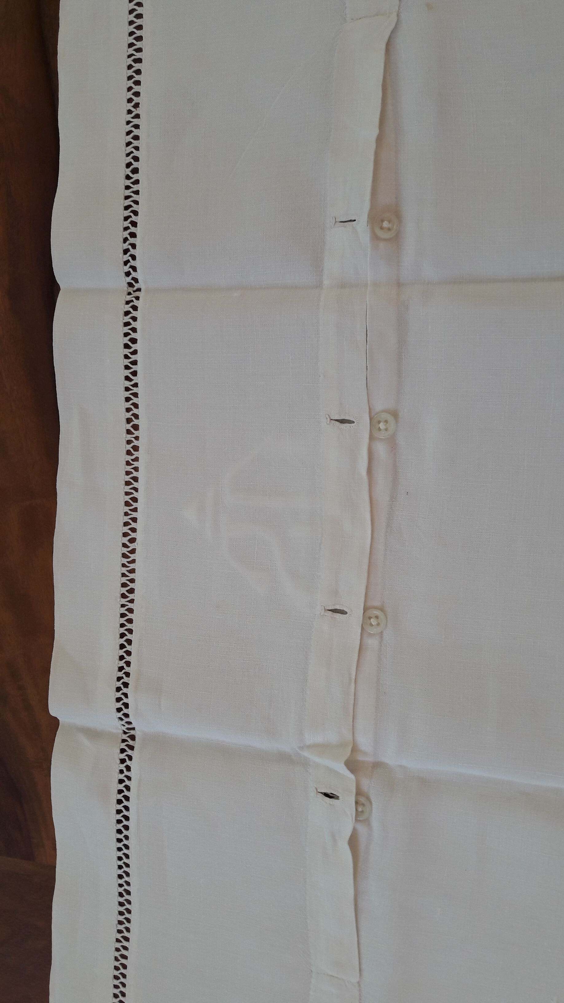 Antique pillowcases linen monogram DS