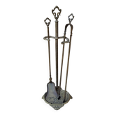 Fireplace accessories and its bronze support