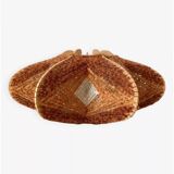 Scandinavian hanging lamp in stretched wool 1960