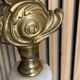 Lampadaire candélabre néo-classique en laiton doré et onyx — Style Flo
