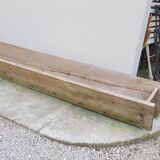 Old wooden trough Oak trough planter