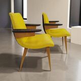 Vintage Scandinavian Armchair Design Duo