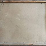 Tableau HSP "Landscape with Wheat and Poppies" post-impressionist 1900