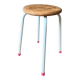 Vintage metal and wood stool