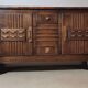 Buffet Art Déco en chêne massif , France 1930