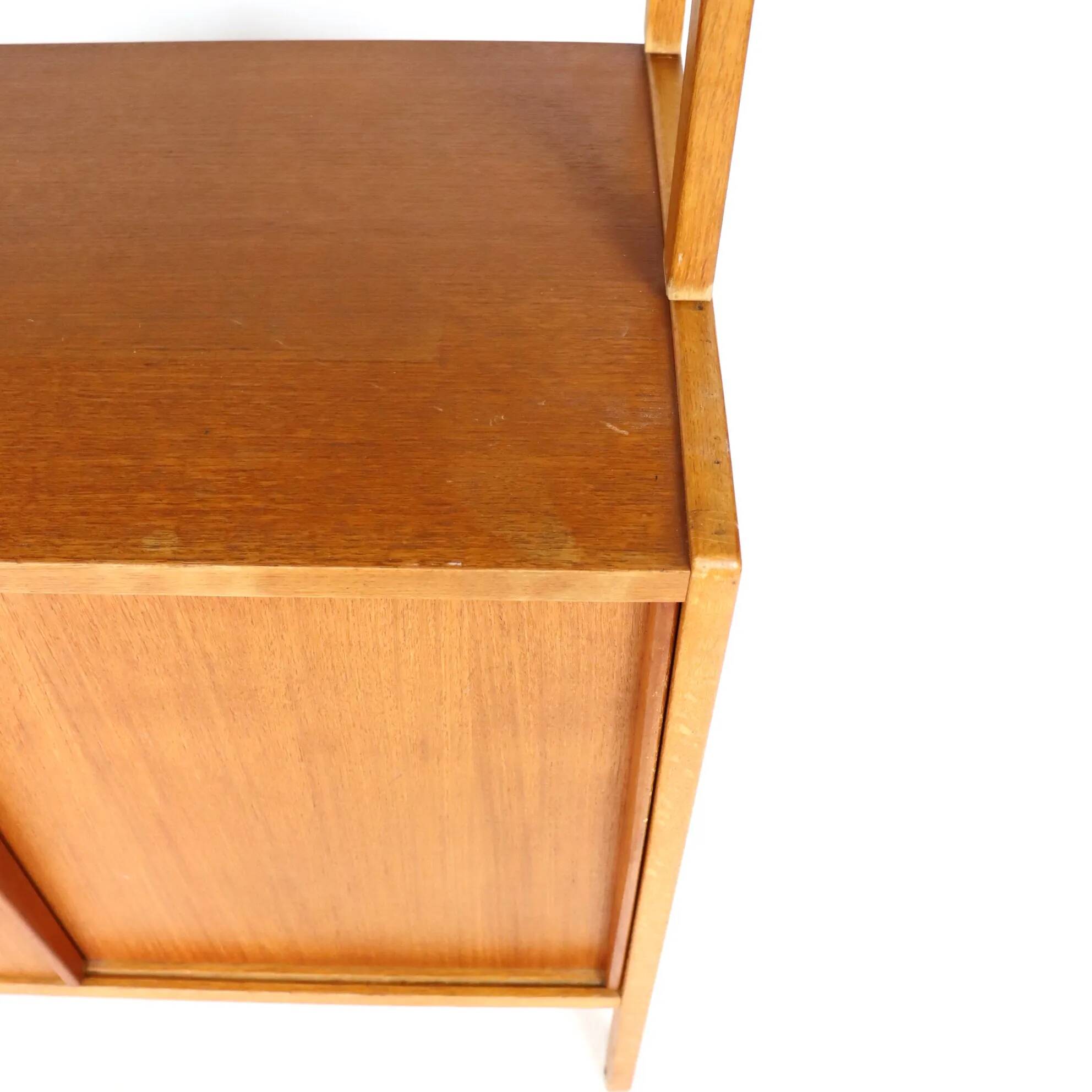 Teak bookcase by Bertil Fridhagen 1960s