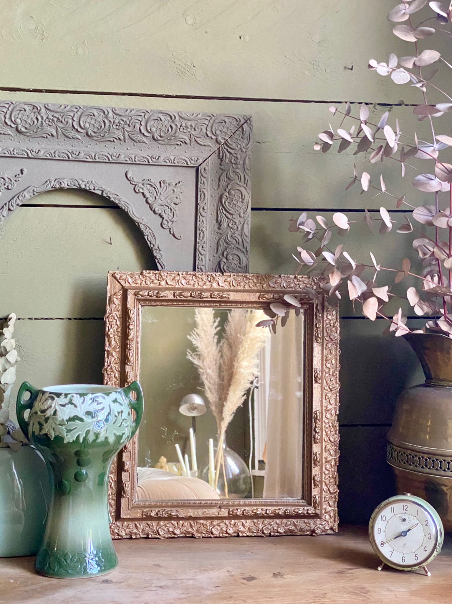 Ancien miroir doré début XXEME