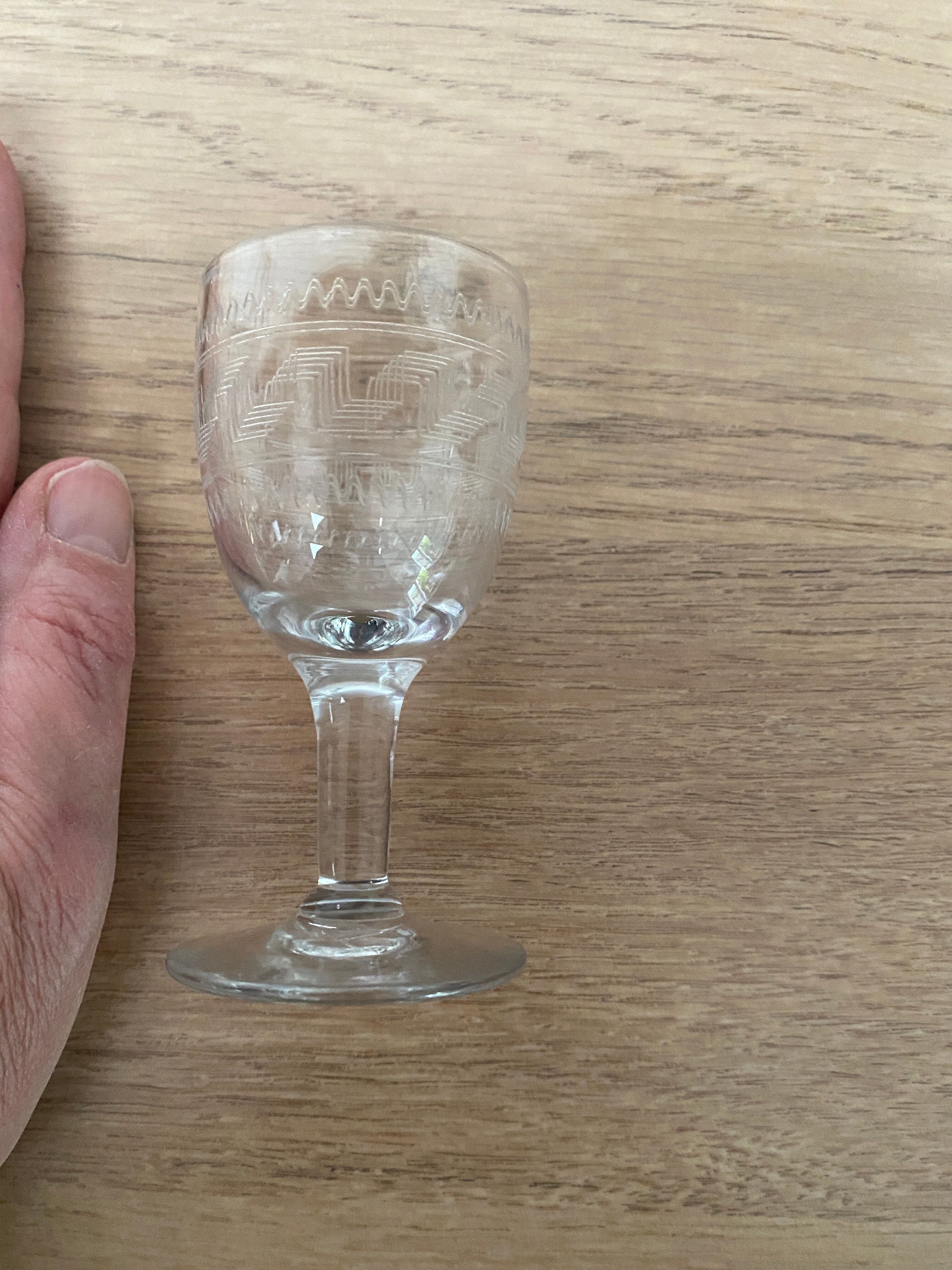 Engraved shot glass
