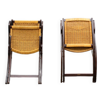 Paire de fauteuils pliants mod. Ninfea par Gio Ponti Prod. Reguitti, Italie, 1958