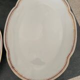 L.Lourioux porcelain service in Foëcy (French craftsmanship) 29 pieces