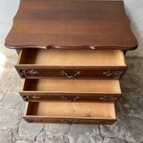 Commode XXeme 3 tiroirs chêne massif style Louis XV